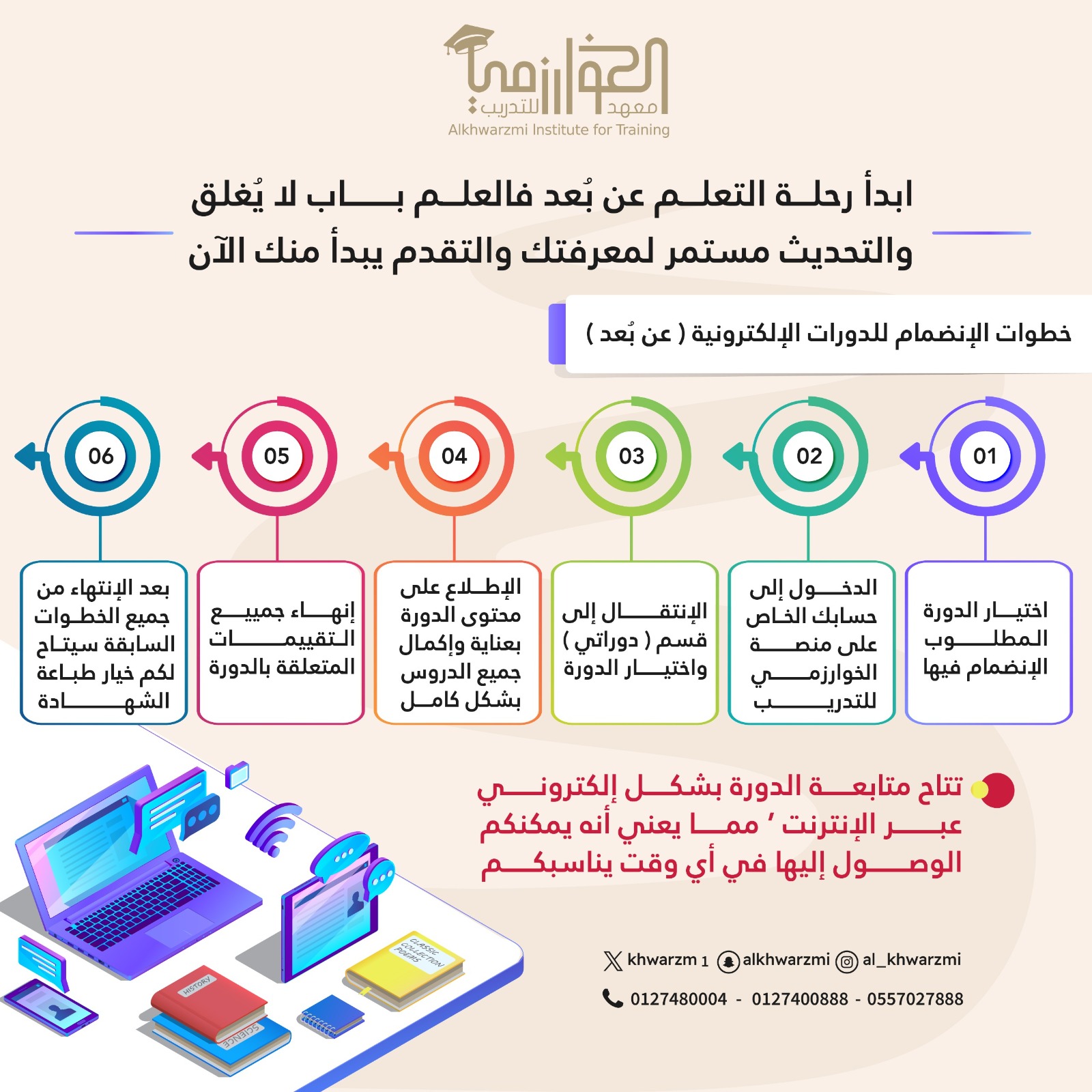  ابدأ رحلتك في التعلم عن بُعد الآن!
